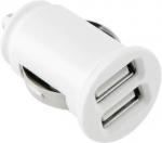 Auto laadija Toti, 2 x USB, valge