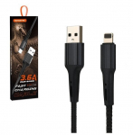 Telefoni laadija Somostel SMS-BW02, USB 3.0/Lightning, 100 cm, must v.