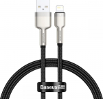 Juhe Baseus CALJK-01, Lightning/USB, 25 cm, must v.