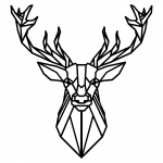 Seinadekoor Wallity Deer 4, 60 cm x 65 cm