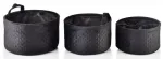 Korvide komplekt, esemete hoidmiseks Mondex Sara Black HIWB7003-PROM, must v., 30 x 30 x 18 cm