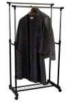 Riidestange Ordinett Deluxe Double, 92.5 - 160 cm, must v.