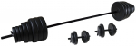 Raskuste ja kangide komplekt Tunturi Vinyl Barbell & Dumbbell Set, 50 kg