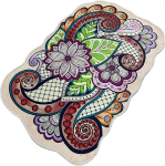 Vannitoa p&otilde;randamatt Foutastic Forme 359CHL5204, mitmev&auml;rviline, 120 cm x 70 cm