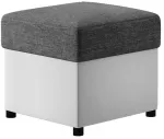 Tumba R3, valge v./tumehall v., 45 cm x 45 cm x 42 cm