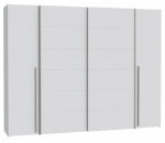 Riidekapp Forte Winterbelle WTBS82611-120, valge, 61.2 cm x 270.3 cm x 210 cm