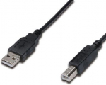 Juhe Digitus USB A to USB B AK-300105-030-S USB 2.0 A male, USB 2.0 B male, 3 m, must