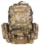 Matkaseljakott 8923, pruun v./roheline v./mitmev&auml;rviline, 48.5 l