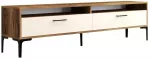 TV-laud Kalune Design Istanbul 2, kreemjasvalge/p&auml;hklipuu v., 180 cm x 47 cm x 35 cm