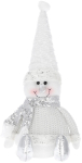 J&otilde;uludekoratsioon, "Lumememm" Springos Snowman CA0330, 43 cm, valge v./h&otilde;be v.