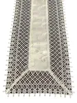 Piklik laudlina ristk&uuml;likukujuline, kreemjasvalge, 50 x 100 cm