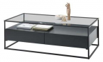 Kohvilaud MC Akcent Evora, must v., 120 cm x 60 cm x 40 cm