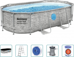 Bassein, raamiga Bestway Power Steel 56714, hall v. 427 cm x 250 cm x 100 cm