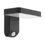 Seinapealne p&auml;ikesepaneeliga valgusti Eglo Pastion, 4.5W, must v.