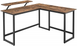 Nurga kirjutuslaud Leobert, 140 cm x 50 cm, 76 cm, pruun v.