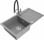 K&ouml;&ouml;givalamu koos kraaniga Mexen Leo, vaik/graniit, 90 cm x 50 cm x 19 cm, hall