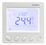 Termostaat Zamel RTP-04, seinakinnitus, valge, 5 - 45 &deg;C