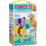 M&auml;nguklotside komplekt Melissa & Doug Blockables Safari, 34 tk