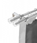 Kardinapuu komplekt Karpol, 120 - 230 cm, &Oslash; 19 mm, matt kroom