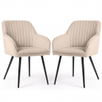 Toolide komplekt Akord Florence, must v./beež v., 51.5 cm x 42.5 cm x 82 cm, 2 tk