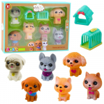 Kujukeste komplekt, koer Lean Toys Funny Pet, 6 tk, mitmev&auml;rviline