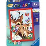 Maalimine numbrite j&auml;rgi Ravensburger CreArt Happy Deer, pruun v./roheline v./helesinine v., 18 x 24 cm