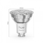 Lambipirn Philips Hue LED, GU10, valge v., GU10, 4.7 W, 345 lm, 3 tk