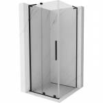 Du&scaron;ikabiin Mexen Velar L 871-120-120-03-70, ruudukujuline, aluseta, 120 cm x 120 cm x 200 cm, must v./l&auml;bipaistev