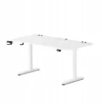 S&uuml;learvutilaud reguleeritava k&otilde;rgusega Diablo Chairs X-Forge 1600, 160 cm x 70 cm, 73 - 120 cm, valge v.