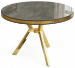 S&ouml;&ouml;gilaud Kalune Design Mos, antratsiit v./kuld v., 90 cm x 90 cm x 74 cm