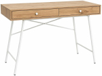 Kirjutuslaud sahtlitega Akord Furniture Factory Skandia, 120 cm x 50 cm, 80.5 cm, valge v./artisan oak v.