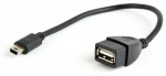 Juhe Gembird USB to USB-mini USB 2.0 female, Mini USB, 0.15 m, must