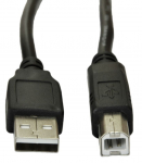 Juhe Akyga USB 2.0 A male, USB 2.0 B male, 5 m, must v.
