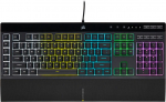Juhtmega m&auml;nguklaviatuur Corsair K55 RGB PRO, EN, must