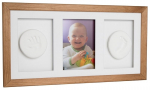 Memory Print k&auml;te/jalgade j&auml;ljendite tegemise komplekt Odcisk Bobasa Baby Handprint Clay With Triple Frame Br