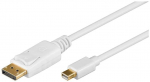 Kaabel Goobay Mini DisplayPort - DisplayPort Mini Display port male, Displayport male, 1 m, valge v.