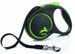 Automaatne jalutusrihm Flexi Black Design, must v./roheline v., M 5m