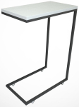 Kohvilaud Kalune Design Callen, valge v./must v., 26 cm x 46 cm x 62 cm