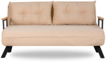 Diivanvoodi Hanah Home Sando 2-Seat Sofa Bed, kreemjasvalge, 78 x 133 cm x 78 cm