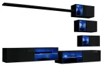 Sektsioonkapp ASM Switch XXIV, must v., 250 cm x 40 cm x 150 cm