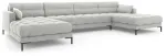 Diivan Micadoni Home Mamaia Velvet Panoramic, h&otilde;be v., 383 x 185 cm x 75 cm
