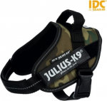 Koerte traksid Trixie Julius-K9 IDC, must v./tumeroheline v./roheline v., 400 - 530 mm x 22 mm, S/40-53 cm