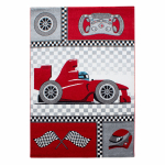 Vaip sise Ayyildiz Kids Race Car, must v./hall v./punane v., 290 cm x 200 cm