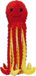 M&auml;nguasi koerale, pehme Beeztees Octopus Amy, 56 cm, punane v./kollane v., 56