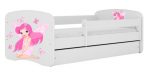 Lastevoodi Kocot Kids Babydreams Fairy, valge v., 80 x 160 cm, voodipesu kastiga, ilma madratsita
