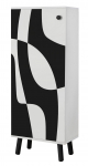 Kingakapp Kalune Design Vegas SB 960, valge v./must v., 38 cm x 50 cm x 135 cm