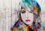 Fototapeet Artgeist Wooden Portrait, 70 cm x 100 cm