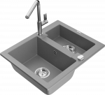 K&ouml;&ouml;givalamu koos kraaniga Mexen Carlos Flora, graniit, 58.2 cm x 47.5 cm x 17.7 cm, h&otilde;be/hall