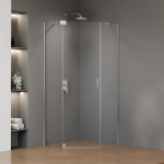 Du&scaron;ikabiin Magnifity Versa Pentagonal, 3-seinaline, viisnurkne, aluseta, 90 cm x 90 cm x 200 cm