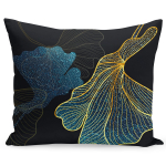 Dekoratiivpadjap&uuml;&uuml;r Mariall JMC-104, kuldne/must/tumesinine - navy, 50 cm x 60 cm